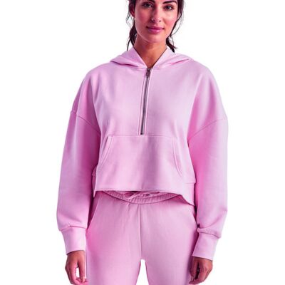 Ladies' Alice Half-Zip Hooded Sweatshirt Thumbnail