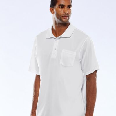 UltraClub® Adult Cool & Dry Sport Polo with Pocket Thumbnail