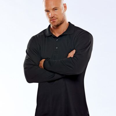 UltraClub® Adult Cool & Dry Sport Long-Sleeve Polo Thumbnail