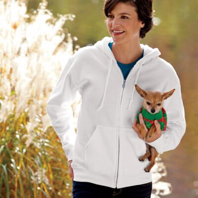 ® DryBlend® Adult Full-Zip Hooded Sweatshirt Thumbnail