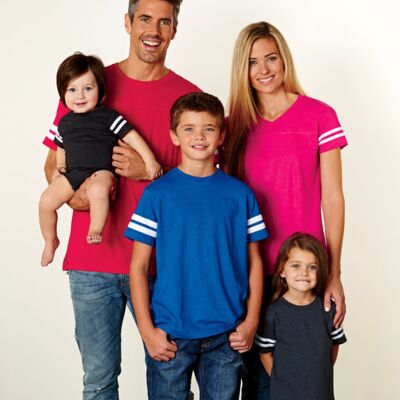 LA T Youth Fine Jersey Football Tee Thumbnail