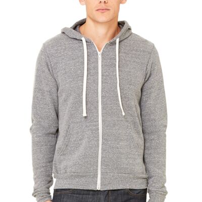 Unisex Triblend Sponge Fleece Full-Zip Hoodie Thumbnail