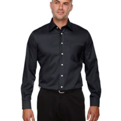Men's Crown Collection® Tall Solid Stretch Twill Woven Shirt Thumbnail