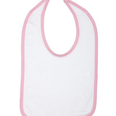 Infant Jersey Contrast Trim Closure Bib Thumbnail