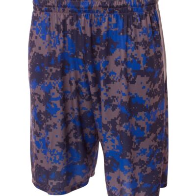 Youth 8" Printed Camo Performance Short Thumbnail