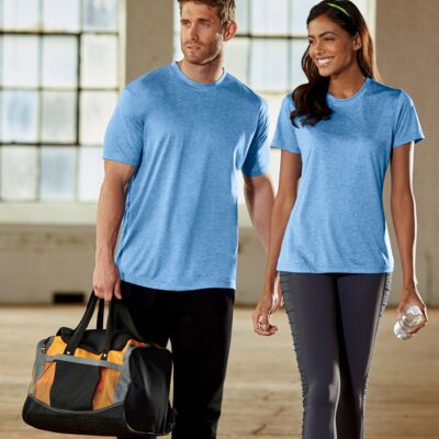 UltraClub&reg; Ladies' Cool & Dry Heather Performance Tee Thumbnail